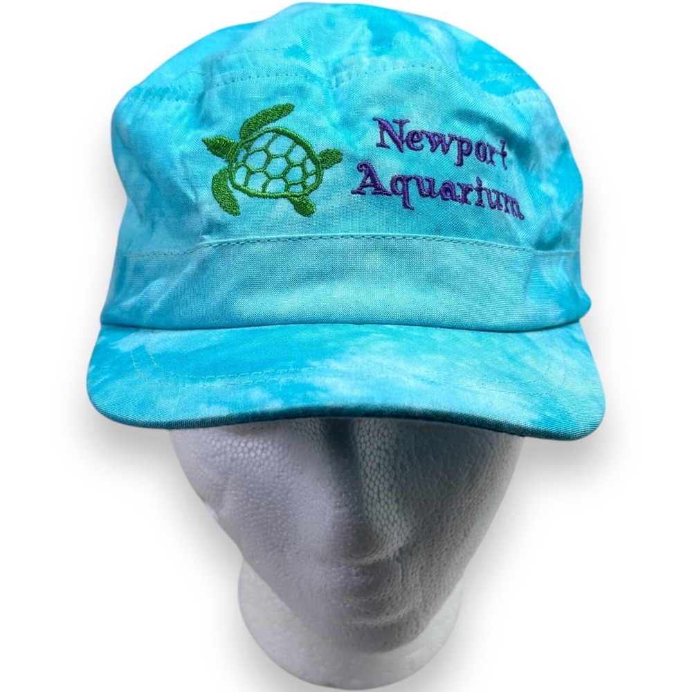 Jacobson Hat Newport Aquarium Blue Tie Dye Sea Turtle Kids Cap Adjustable Tots